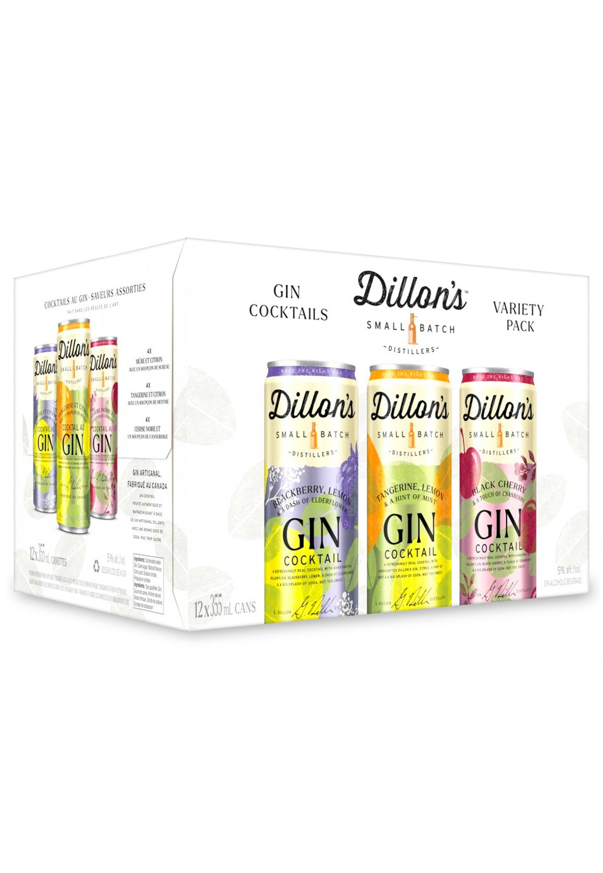 Dillon's Gin Variety Pack 355 ml - 12 Cans - ZYN THE WINE MARKET LTD.