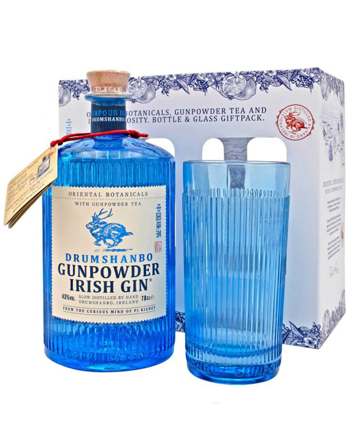 Drumshanbo Gunpowder Irish Gin - Gift Pack (1 Glass) - ZYN THE WINE MARKET LTD.