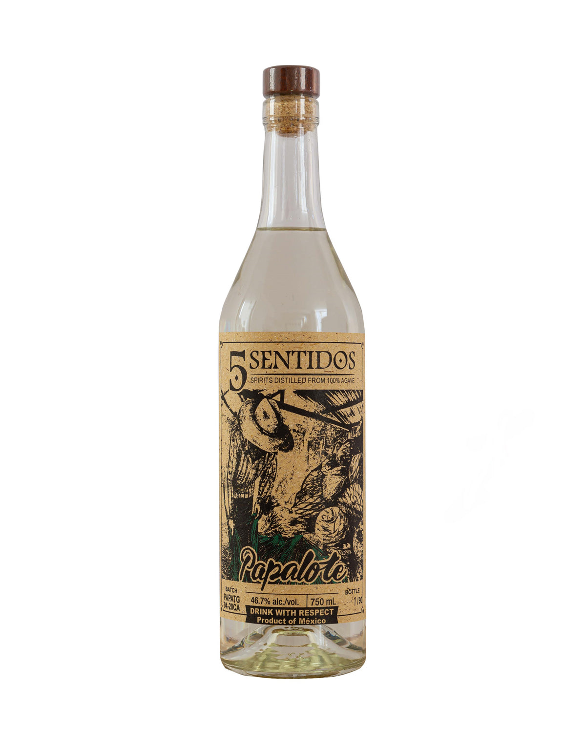 Cinco Sentidos Papalote Mezcal - ZYN THE WINE MARKET LTD.
