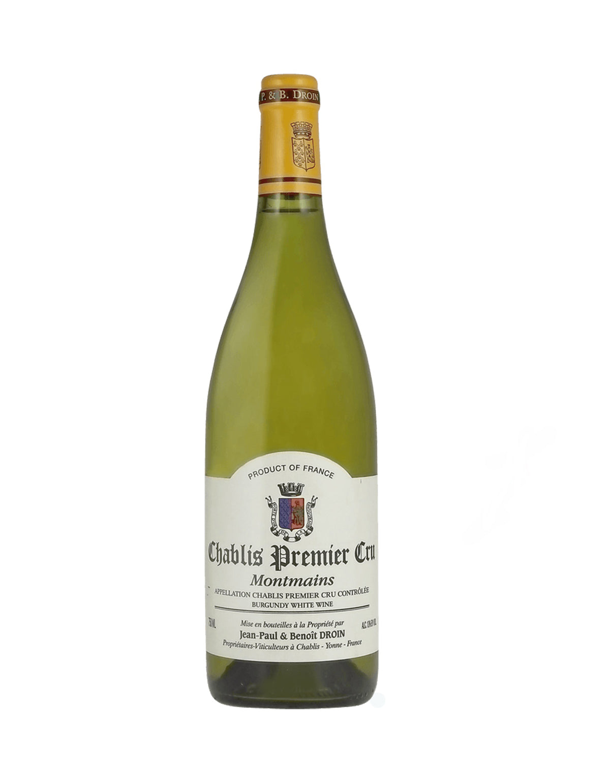 Domaine Jean Paul & Benoit Droin Chablis Premier Cru 'Montmains' 2022 - ZYN THE WINE MARKET LTD.