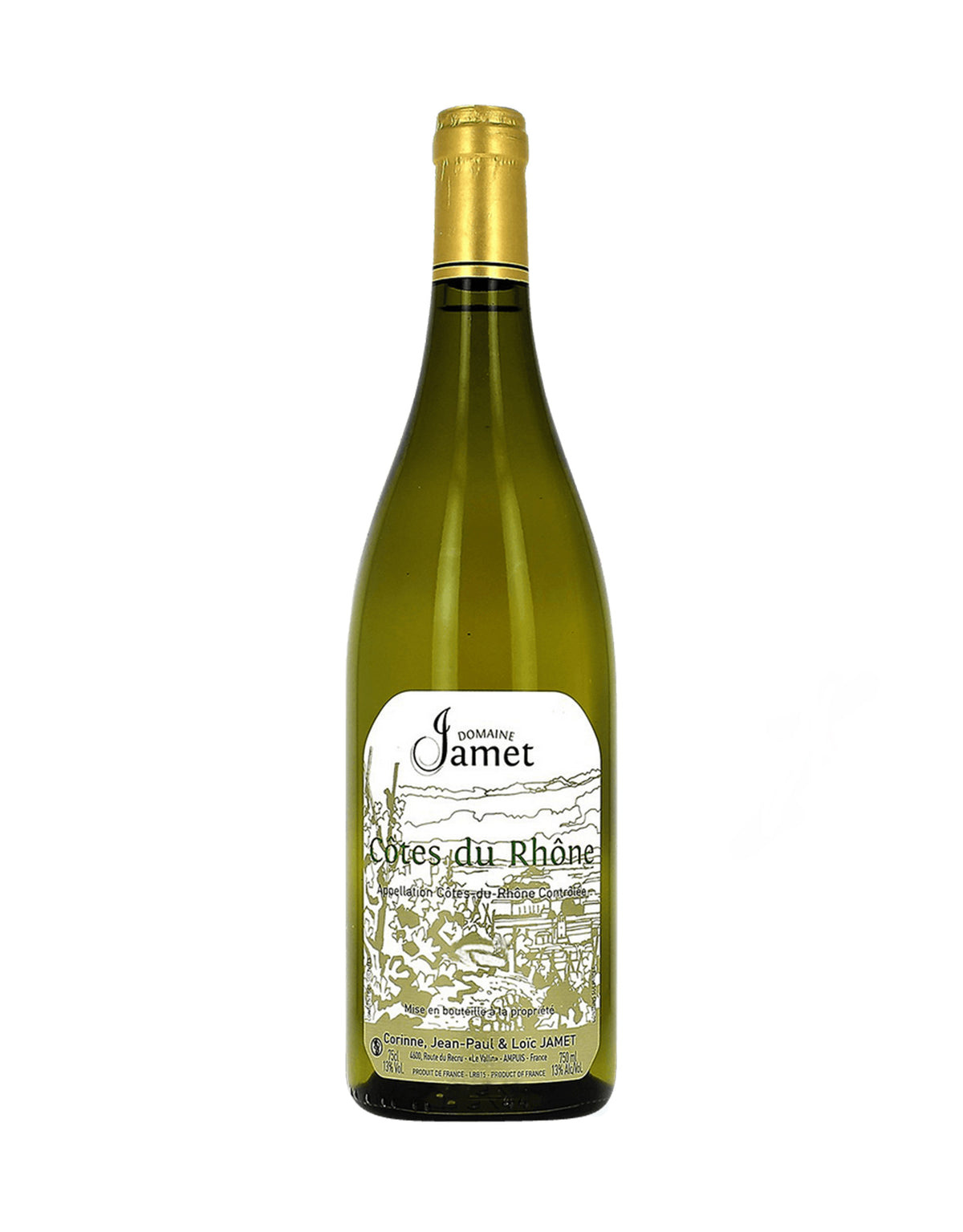 Domaine Jamet Cotes du Rhone Blanc 2022 - ZYN THE WINE MARKET LTD.