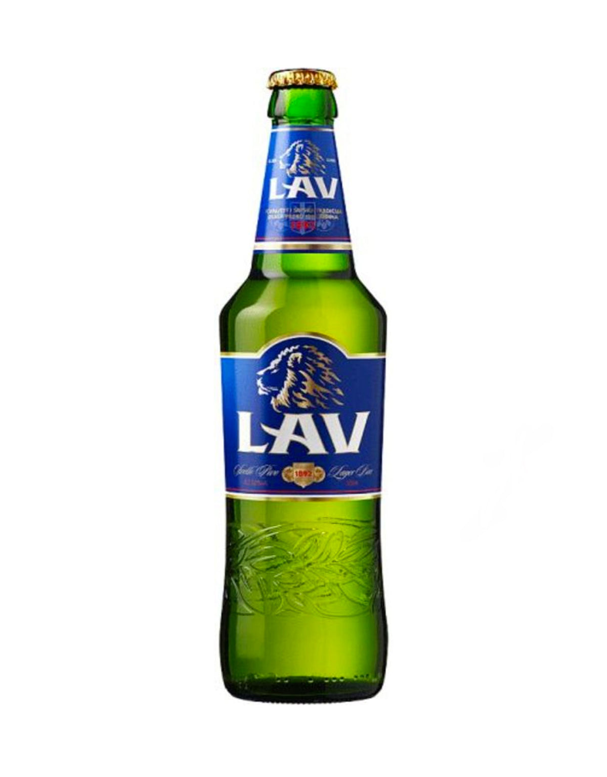 Lav Lager Beer 330 ml - 24 Bottles - ZYN THE WINE MARKET LTD.