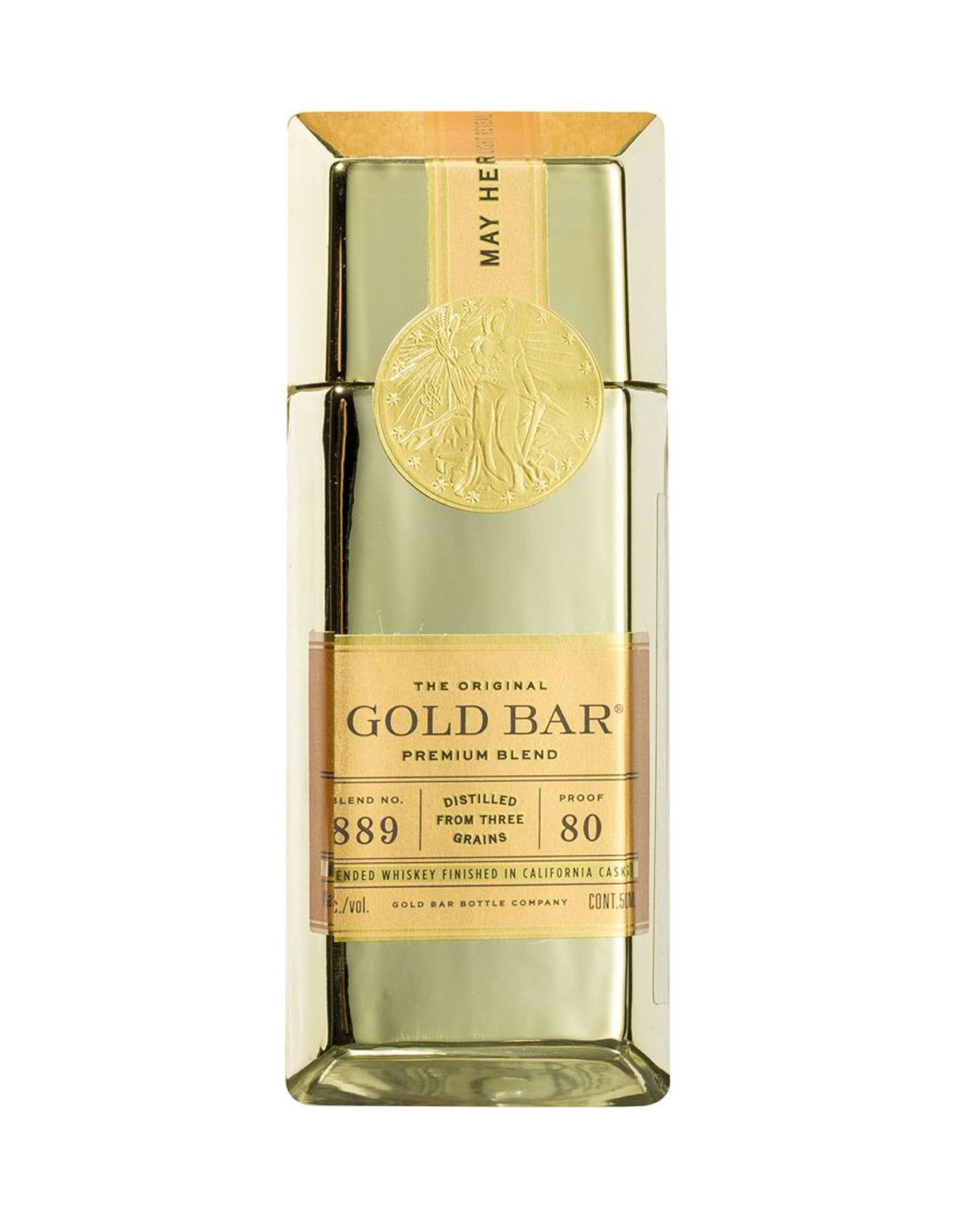 Gold Bar Blended Whiskey - Mini 50 ml - ZYN THE WINE MARKET LTD.