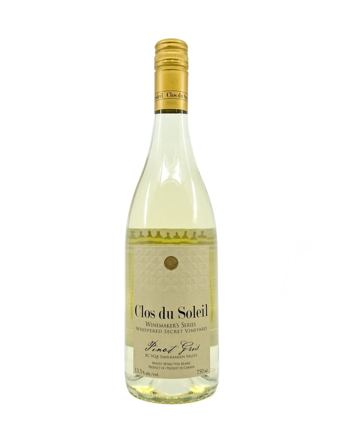 Clos du Soleil Winemaker Series Pinot Gris 2021 - ZYN THE WINE MARKET LTD.