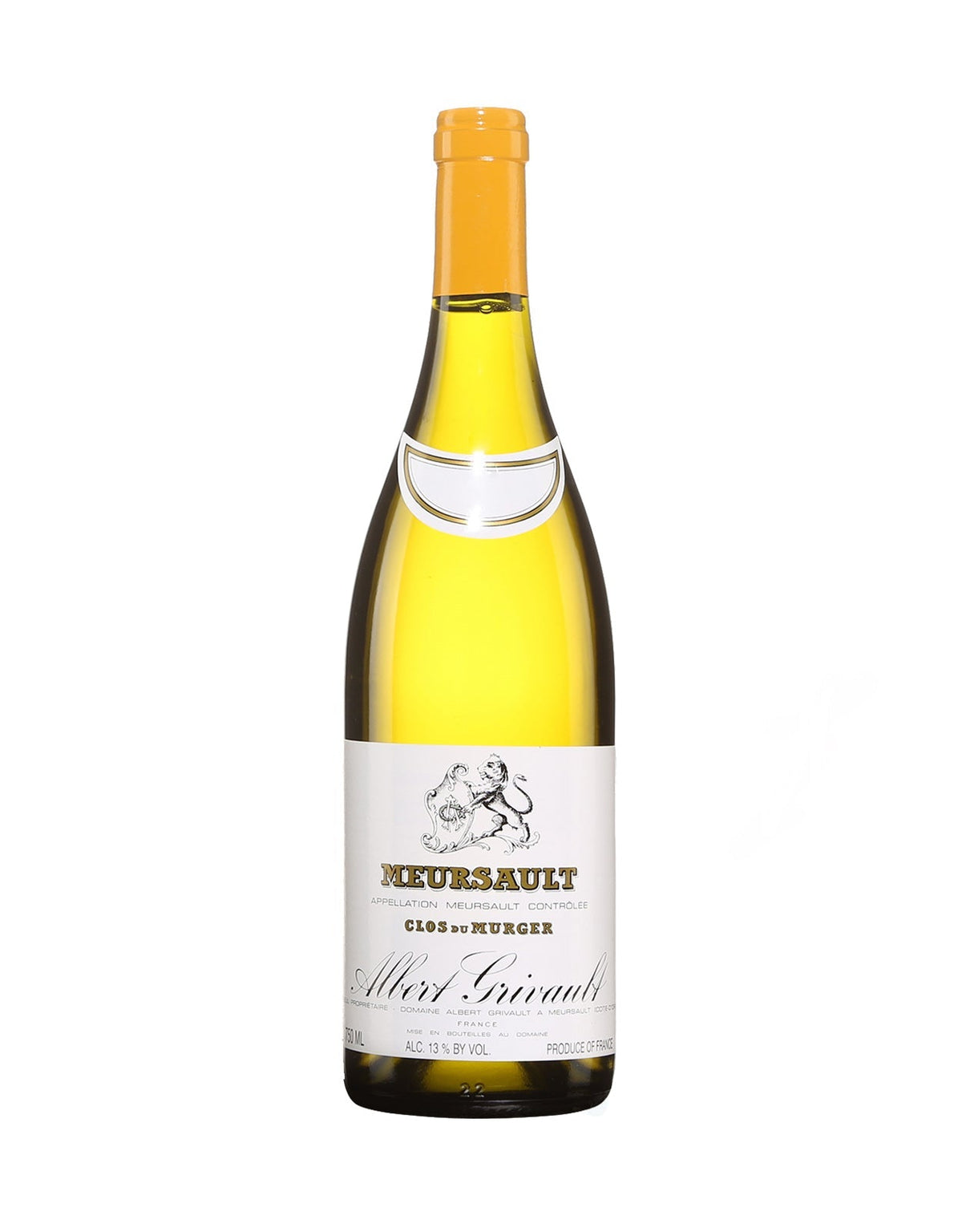 Albert Grivault Meursault 'Clos du Murger' 2020 - ZYN THE WINE MARKET LTD.