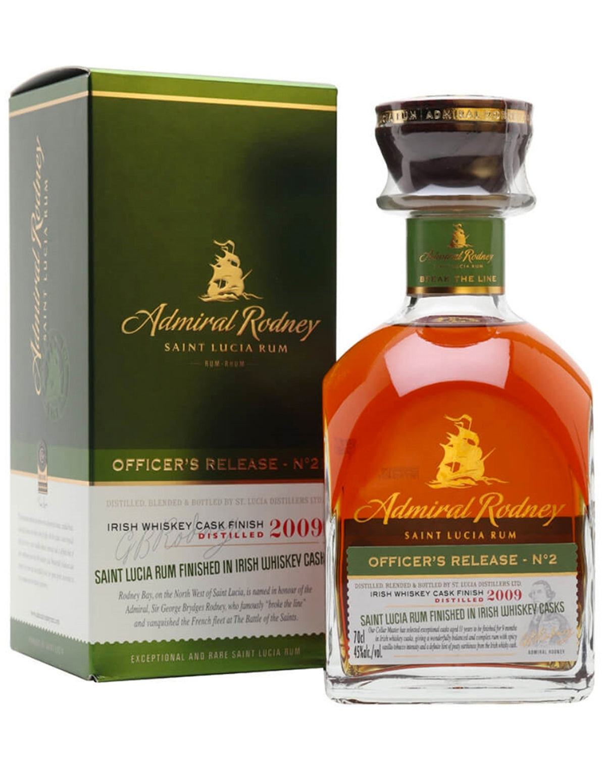 Admiral Rodney Officer's Release No. 2 2009 Rum - ZYN THE WINE MARKET LTD.