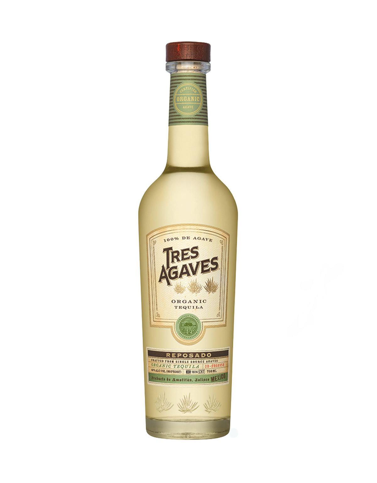 Tres Agaves Organic Reposado - ZYN THE WINE MARKET LTD.