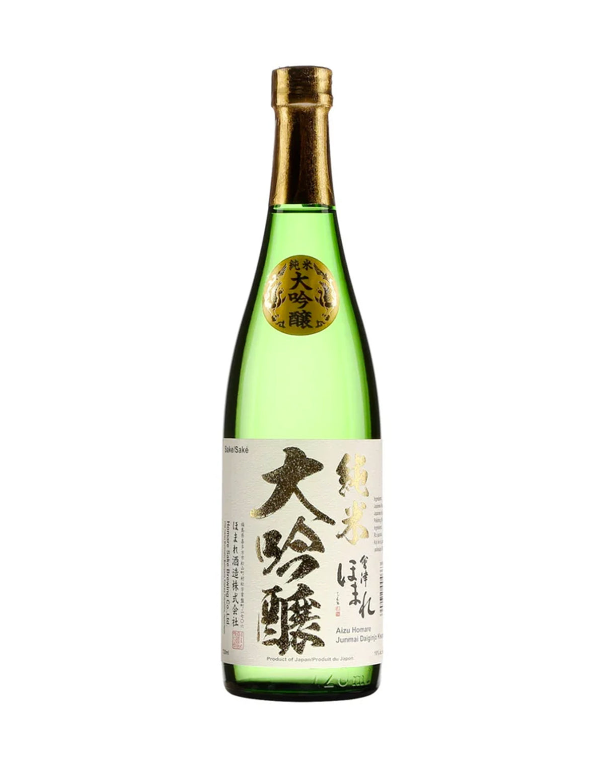 Aizu Homare Kiwami Junmai Daiginjo Sake - 720 ml