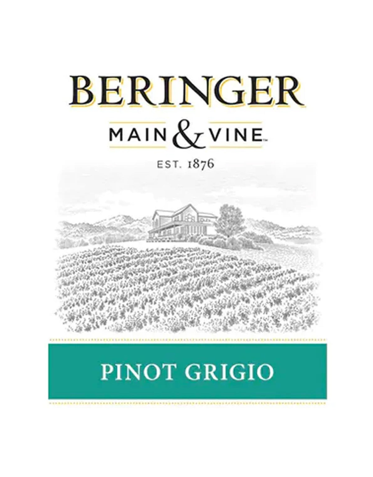 Beringer Pinot Grigio Main & Vine - 12 Bottles
