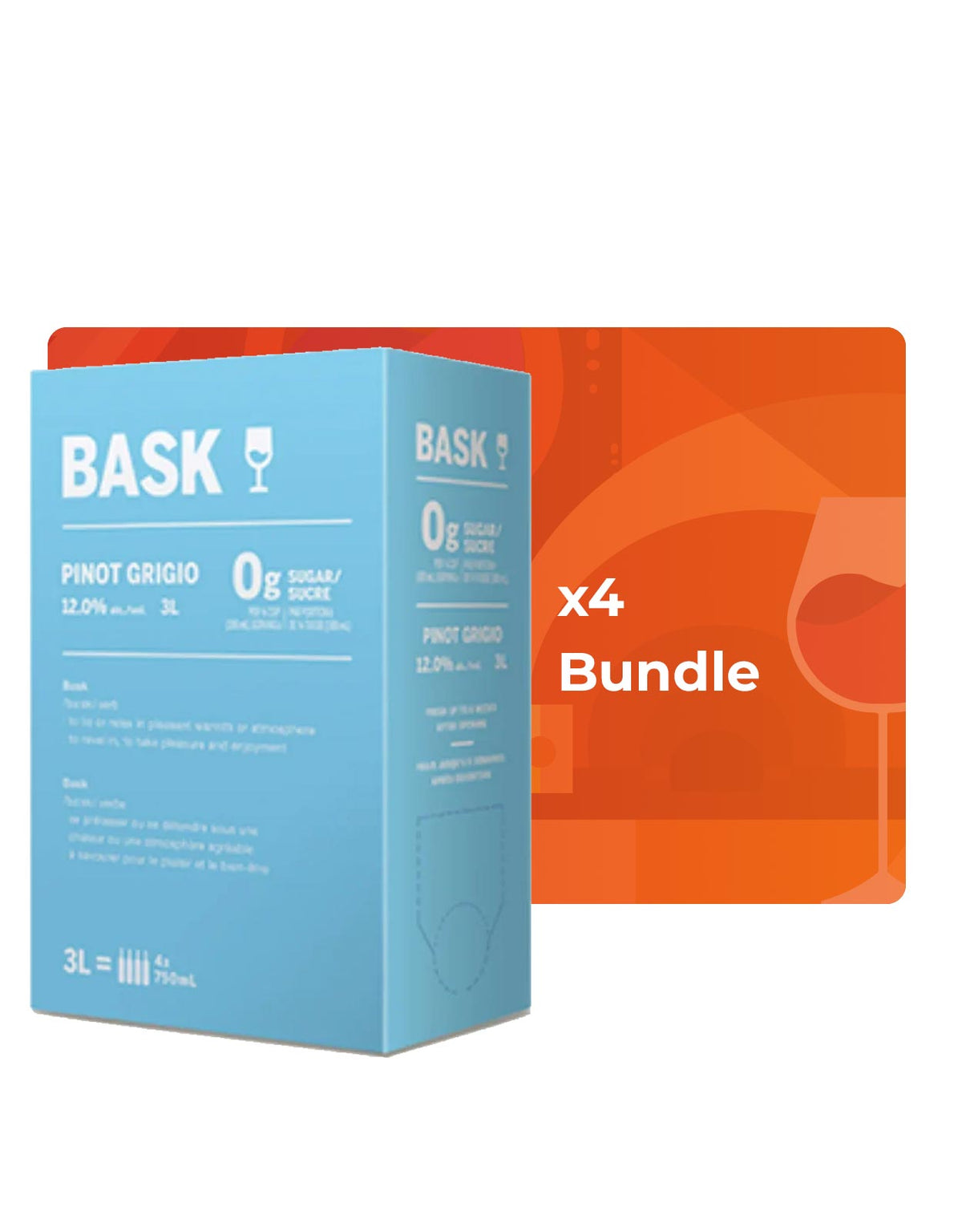 Bask Pinot Grigio - 3 Litre Box - Bundle & Save