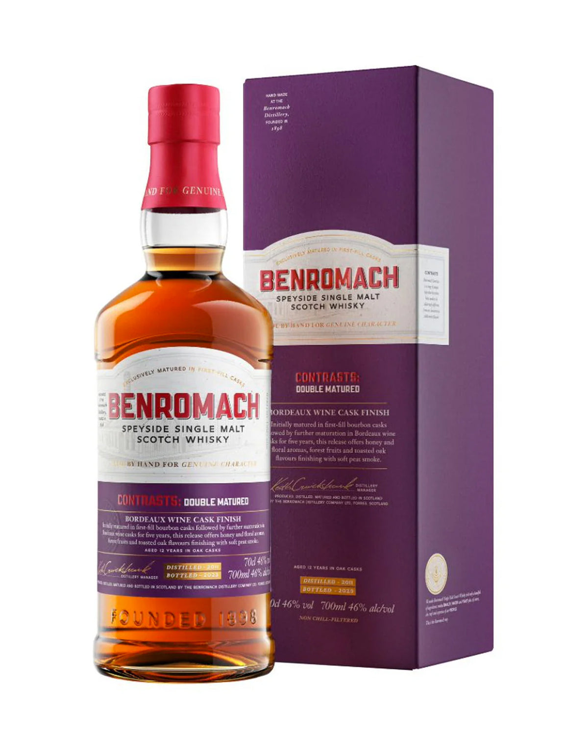 Benromach Contrasts: Double Matured Bordeaux Wine Cask Finish