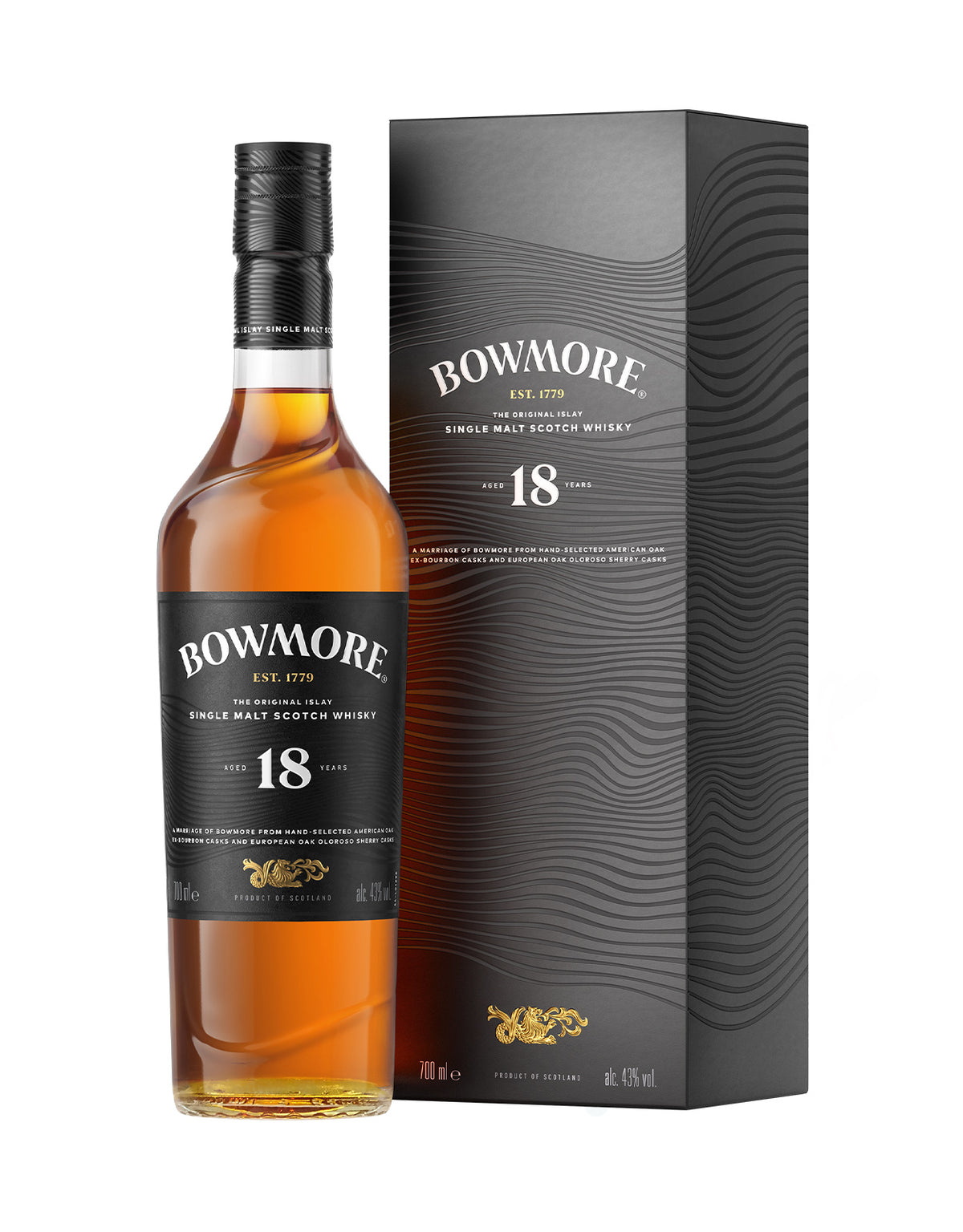 Bowmore 18 Year Old Single Malt Whisky - 700 ml