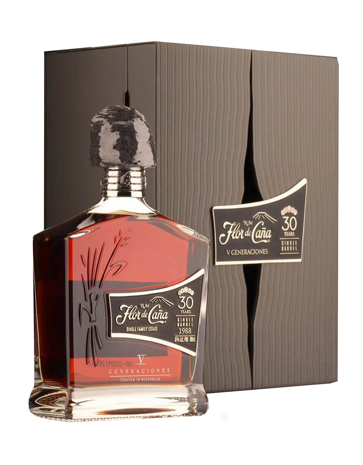 Flor de Cana 30 Year Old V Generaciones Single Barrel Rum - ZYN THE WINE MARKET LTD.