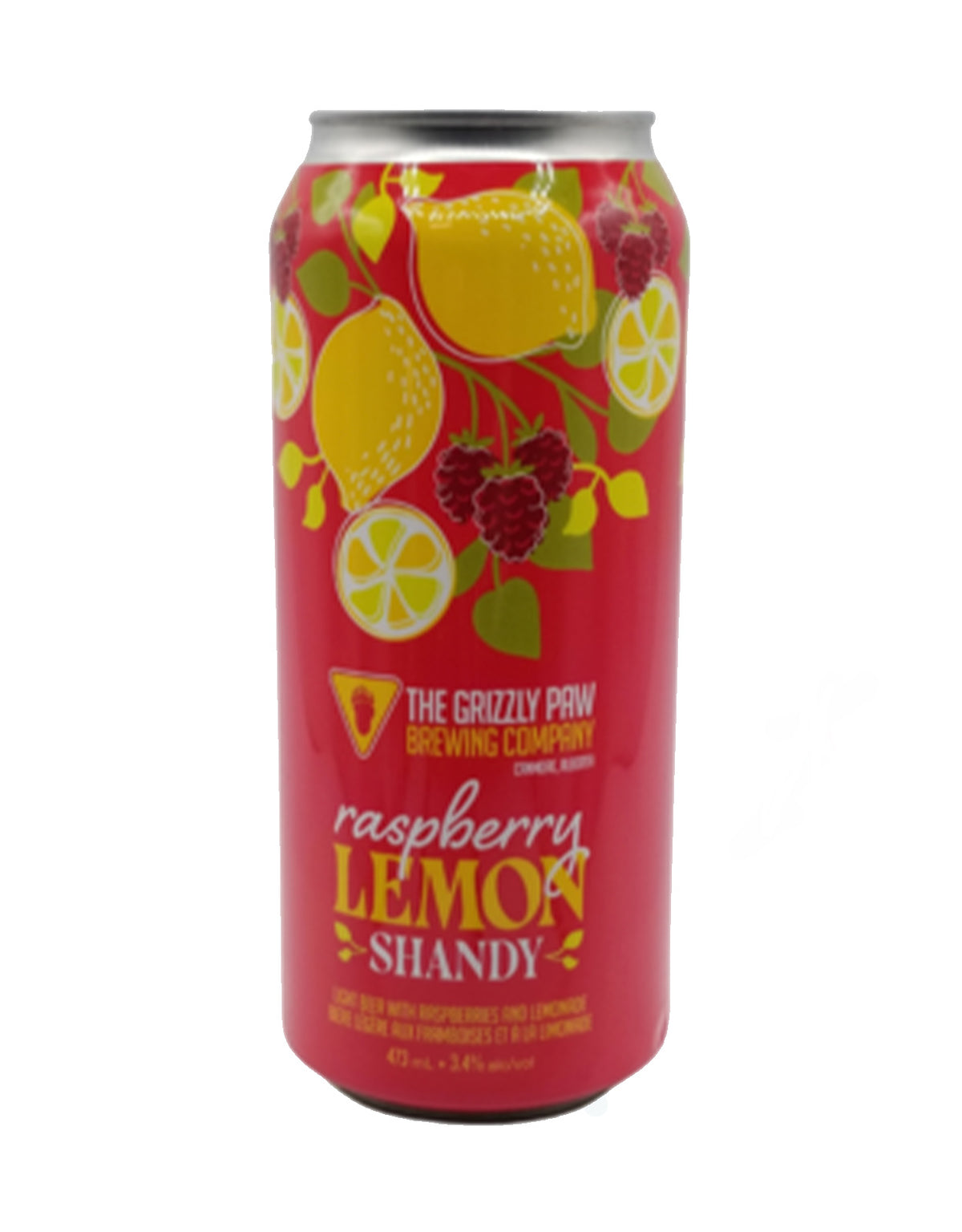 Grizzly Paw Raspberry Lemon Shandy 473 ml - 4 Cans