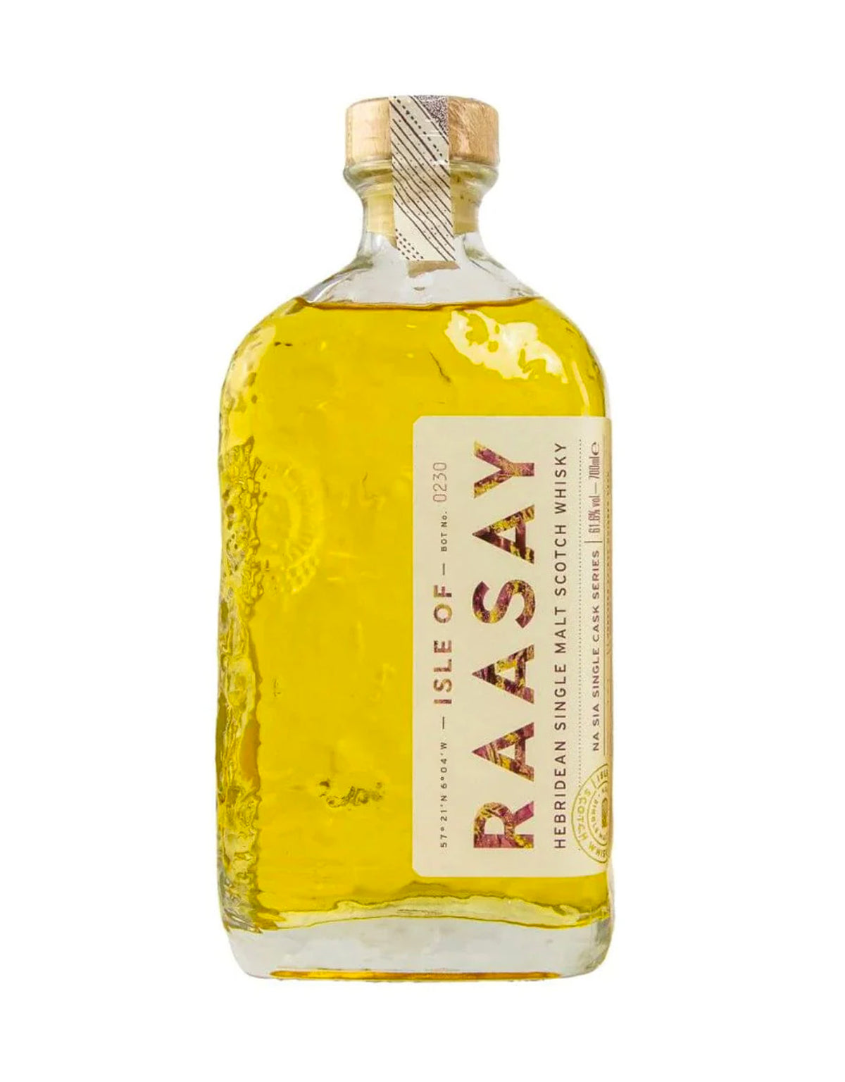 Isle of Raasay 'Na Sia' Unpeated Ex-Rye Single Cask Whisky - 700 ml