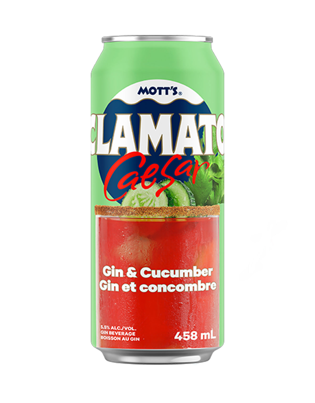 Mott's Clamato Gin Cucumber 458 ml - 24 Cans