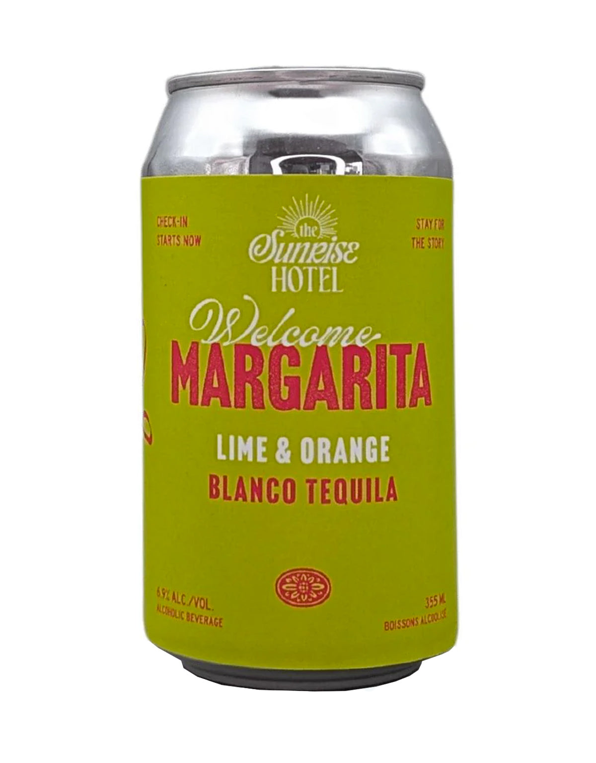 Sunrise Hotel 'Welcome' Margarita 355 ml - 4 Cans
