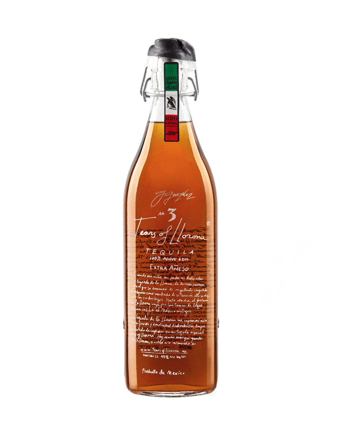 Tears Of Llorona Extra Anejo Tequila - 1 Litre Bottle
