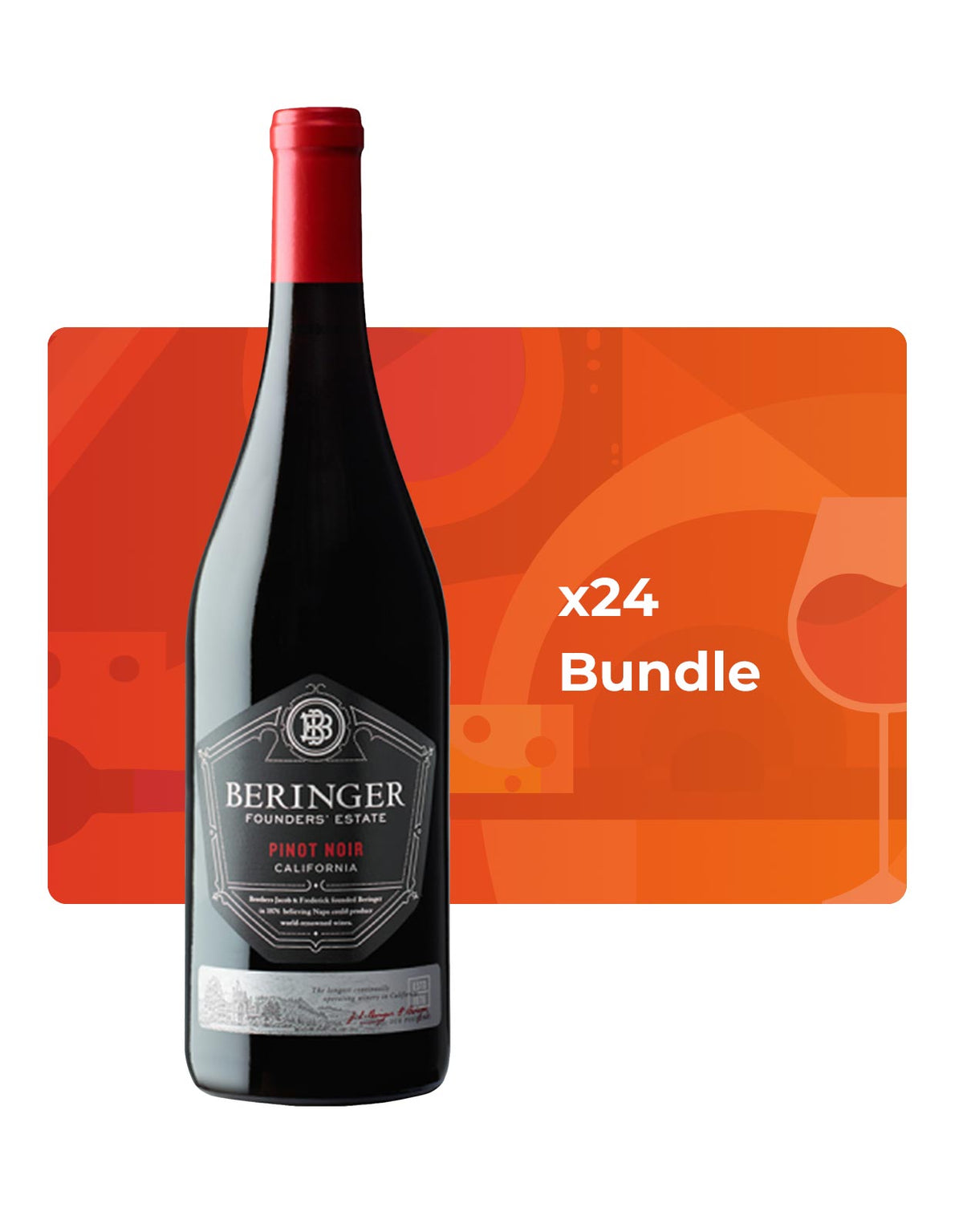 Beringer Pinot Noir Founders' Estate - Bundle & Save