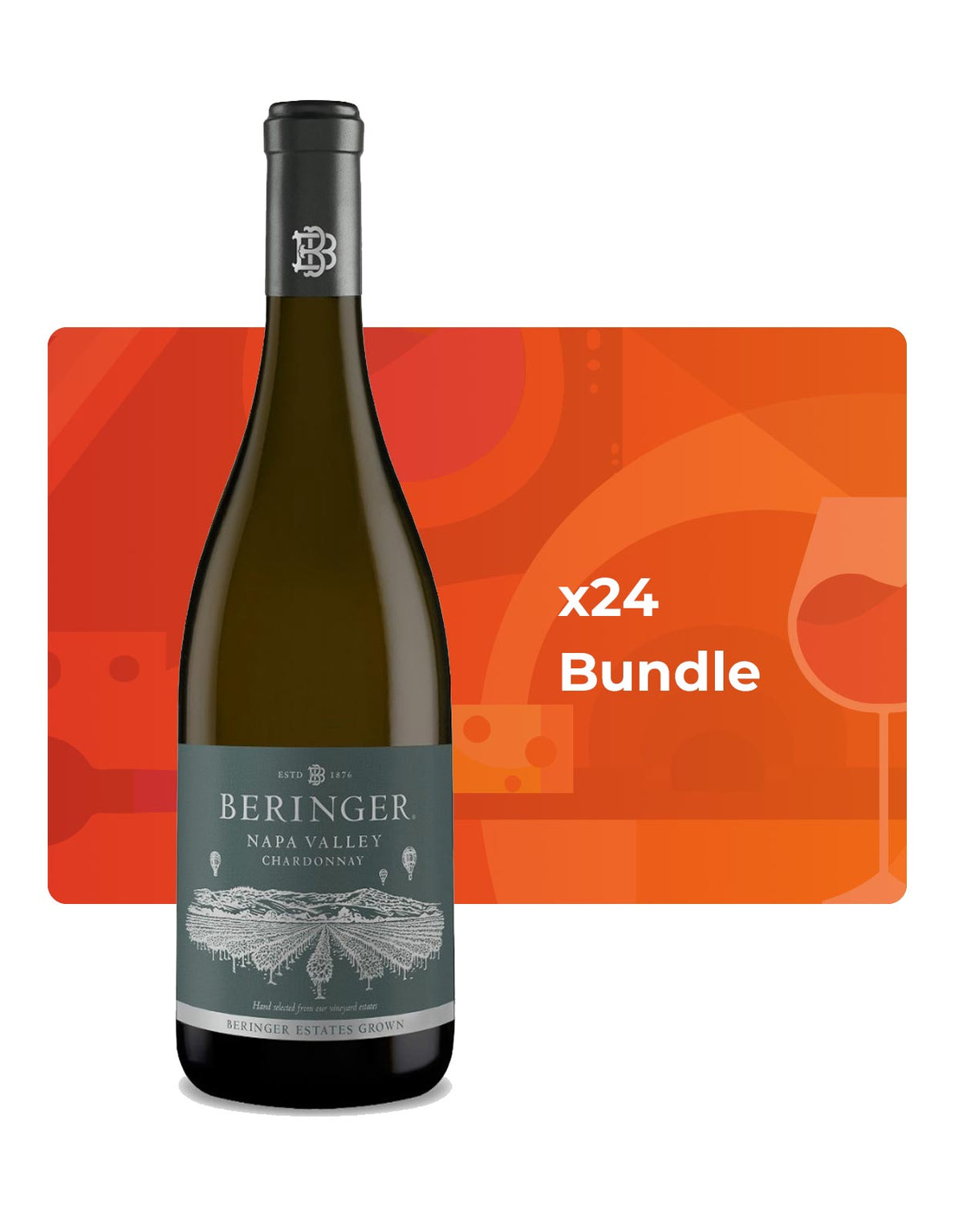 Beringer Chardonnay Napa Valley Vineyards - Bundle & Save
