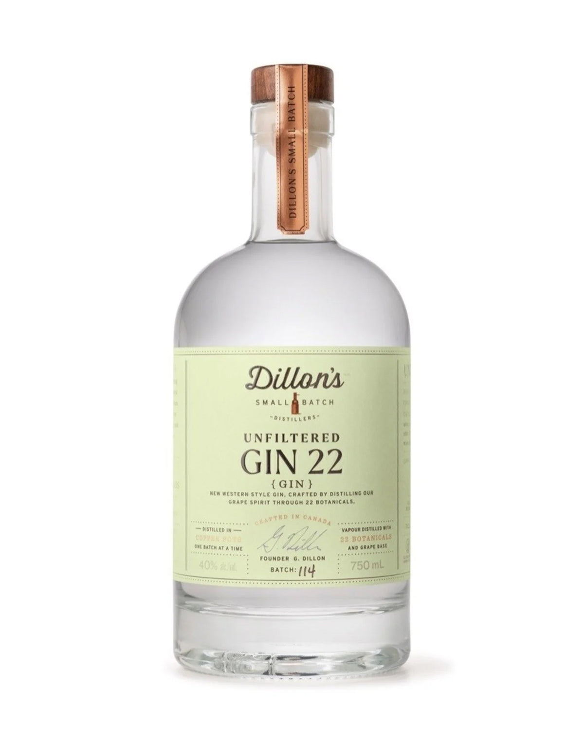 Dillon's Unfiltered Gin 22 - ZYN THE WINE MARKET LTD.