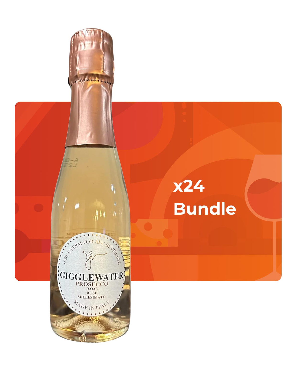 Gigglewater Prosecco Rose 200 ml - Bundle & Save