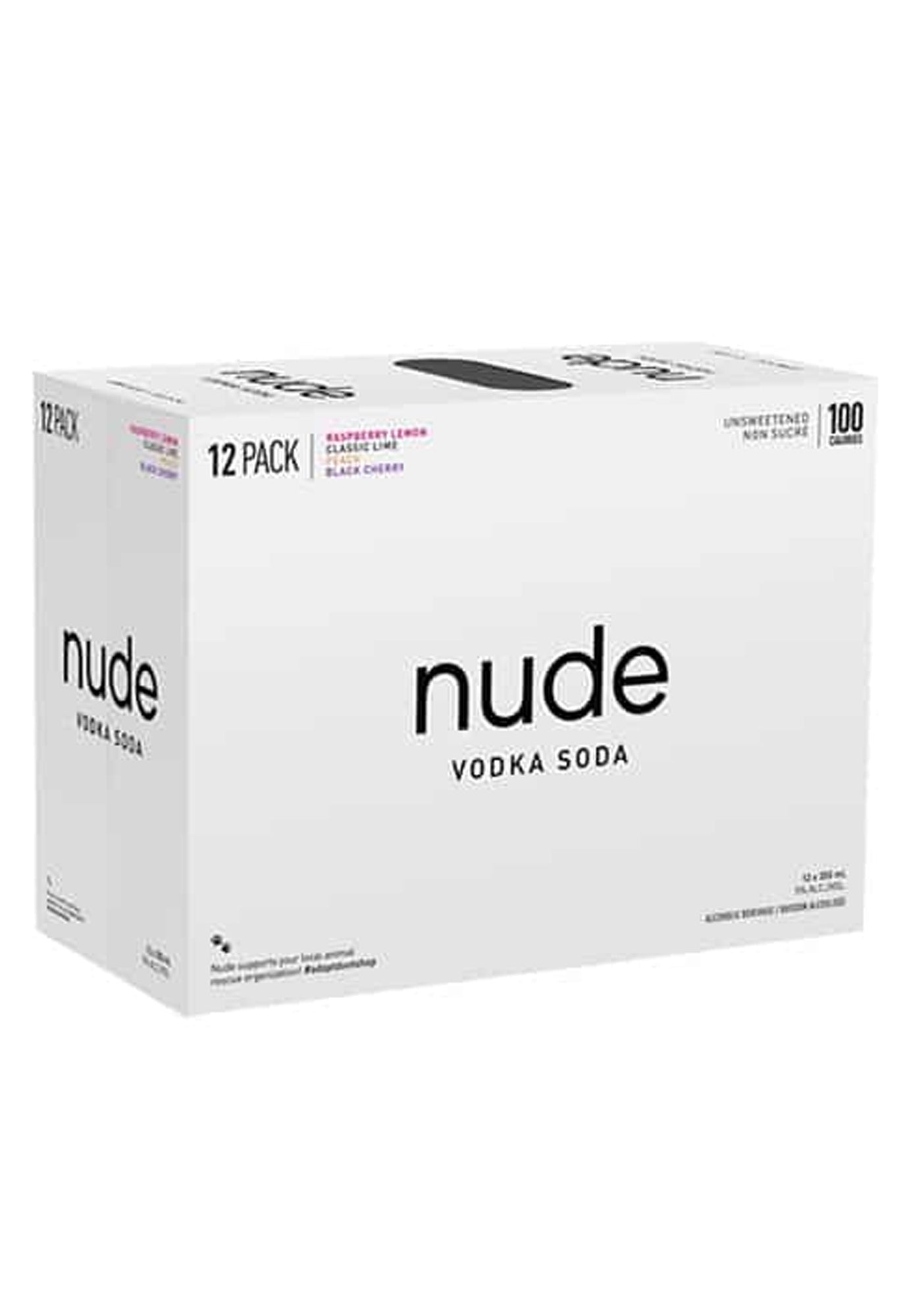 Nude Vodka Soda Mixer 355 ml - 12 Cans