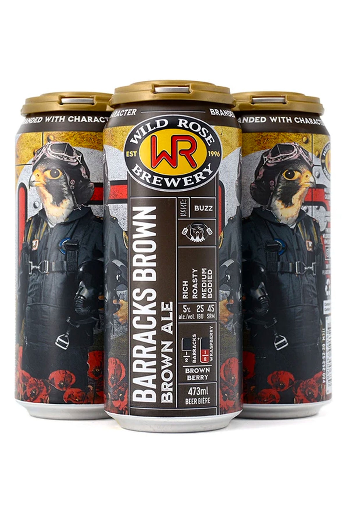 Wild Rose Barracks Brown Ale 473 ml - 4 Cans - ZYN THE WINE MARKET LTD.