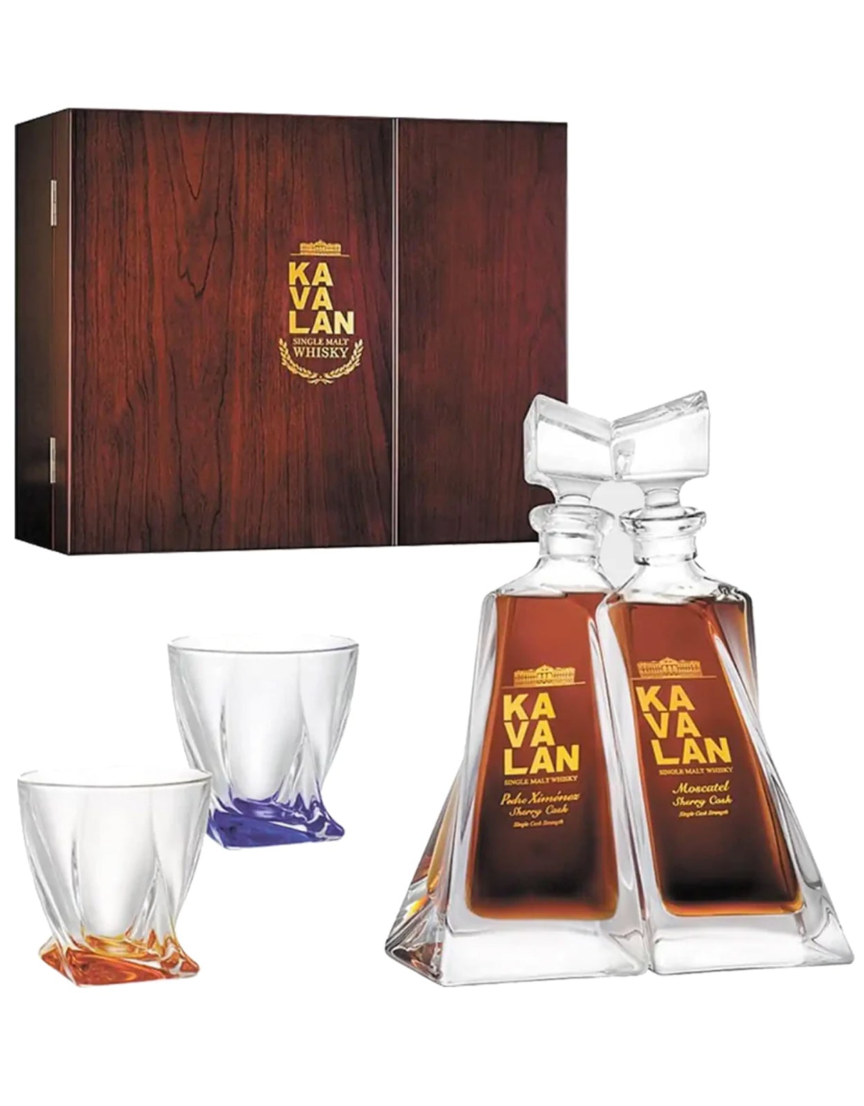 Kavalan Solist PX Sherry And Moscatel Decanter Set - 2 x 500ml Bottles