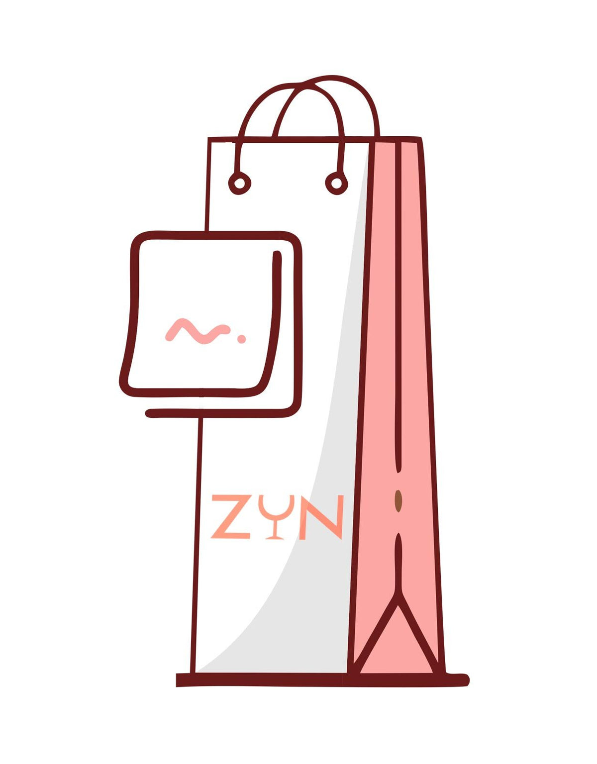 Gift Bag + Greeting Card - ZYN THE WINE MARKET LTD.