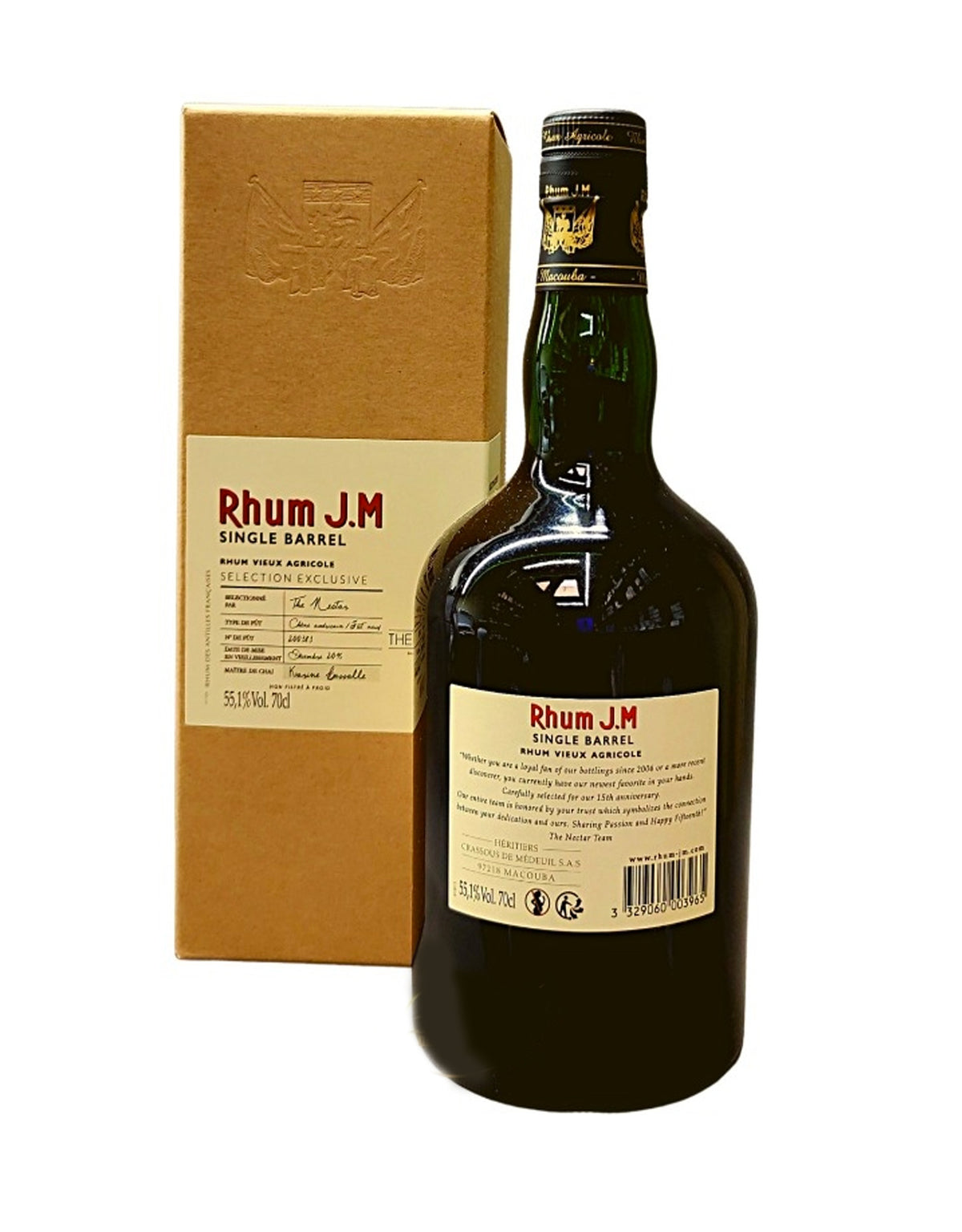 Rhum JM 2015 Single Barrel New American Oak - ZYN THE WINE MARKET LTD.