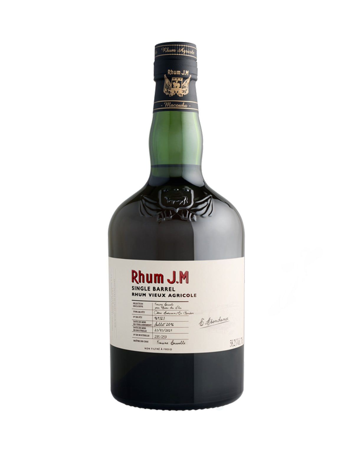 Rhum JM 2016 Single Barrel Ex Bourbon - ZYN THE WINE MARKET LTD.