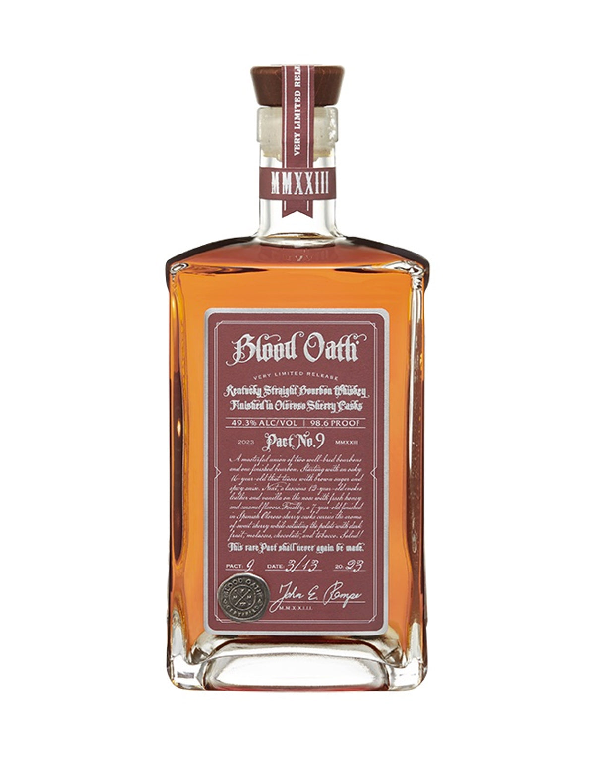 Blood Oath Pact 9 Bourbon - ZYN THE WINE MARKET LTD.