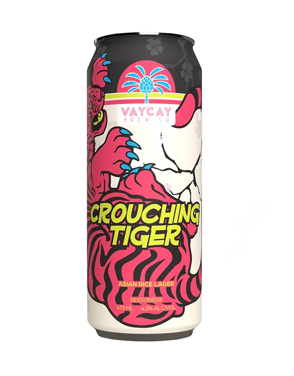 Vaycay Brew Crouching Tiger Rice Lager 473 ml - 4 Cans