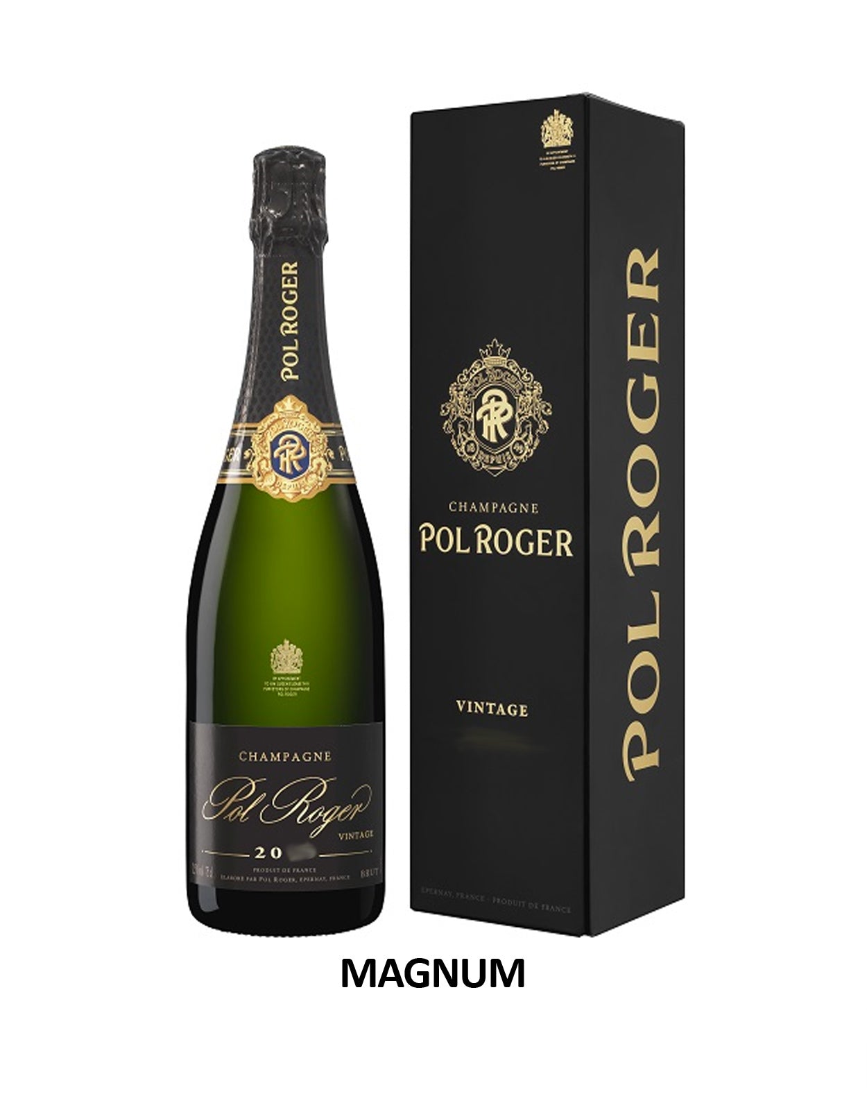 Pol Roger Brut Black Foil Vintage 2016 - 1.5 Litre Bottle