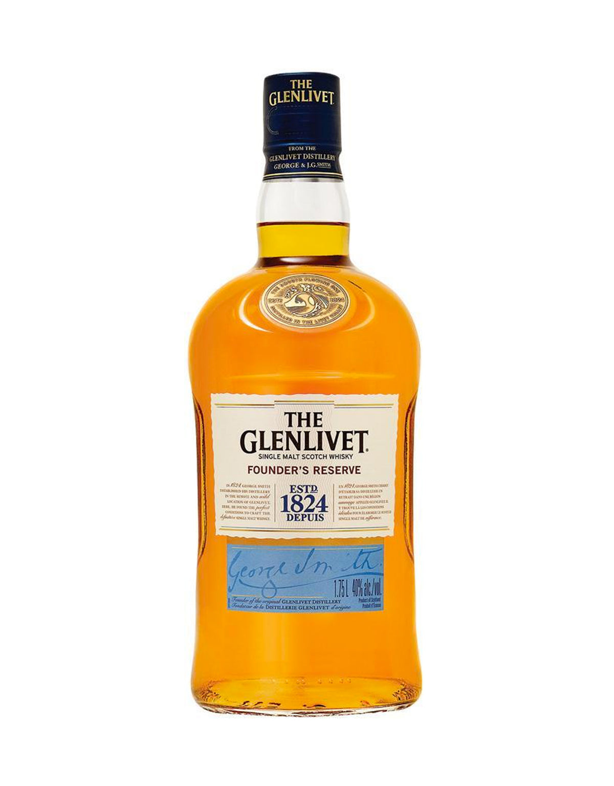 Glenlivet Founder's Reserve Single Malt - 1.75 Litre Bottle - ZYN THE WINE MARKET LTD.