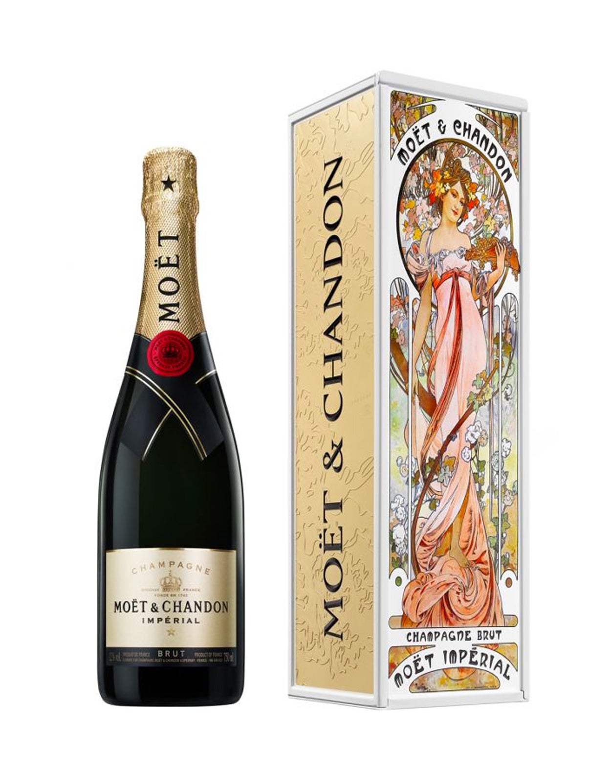 Moet & Chandon Brut Imperial Limited Edition 'Mucha' Artwork