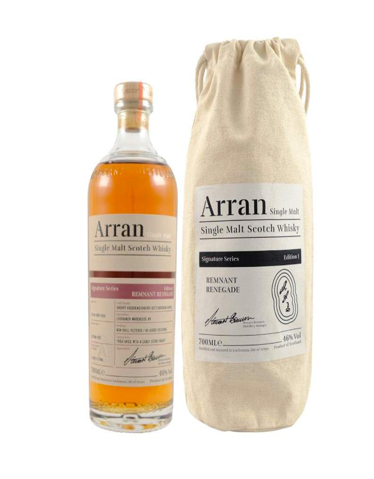 Arran Signature Series Edition 1 "Remnant Renegade" Single Malt Whisky