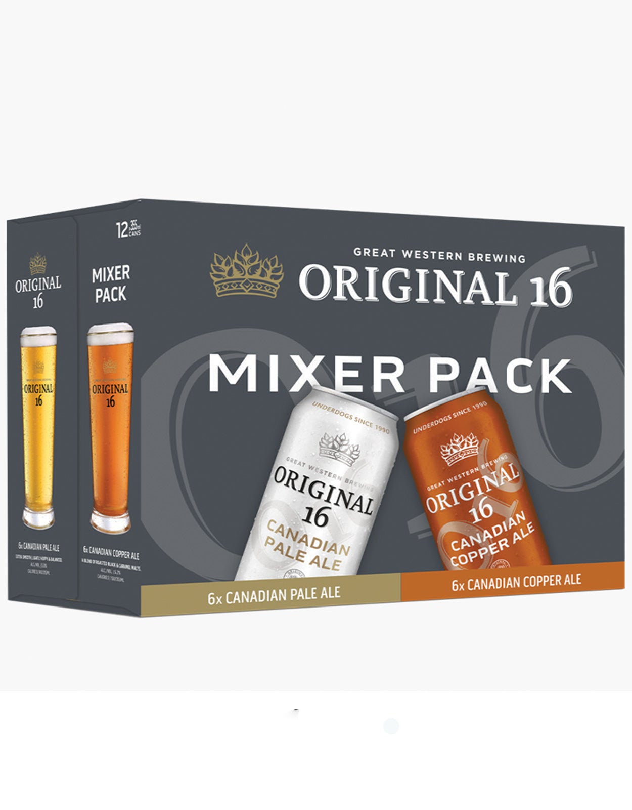 Great Western Original 16 Mixer Pack 355 ml - 12 Cans