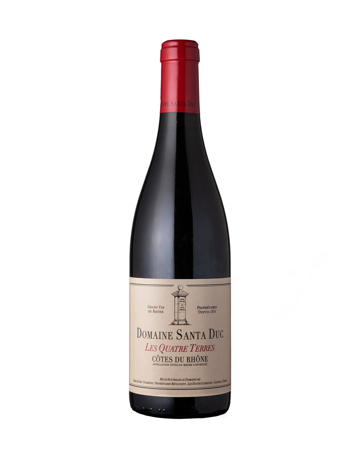 Domaine Santa Duc Les Quatre Terres Cotes du Rhone 2021 - ZYN THE WINE MARKET LTD.