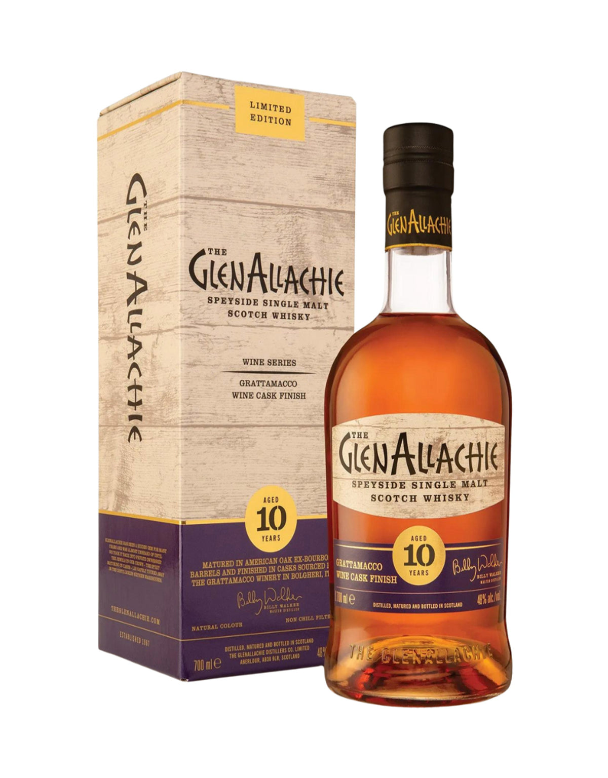 Glenallachie 10 Year Old Single Malt Grattamacco Wine Finish - ZYN THE WINE MARKET LTD.