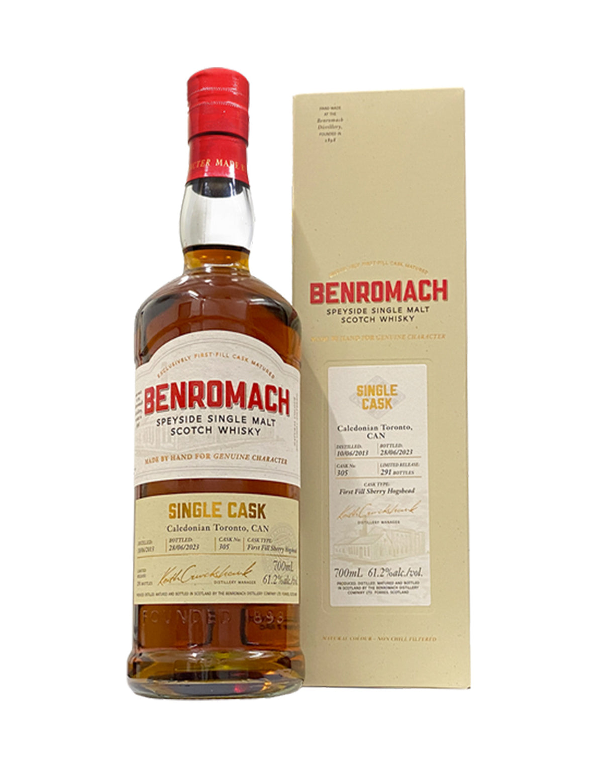 Benromach Single Malt Single Cask - Sherry Hogshead 2013 #305 - ZYN THE WINE MARKET LTD.