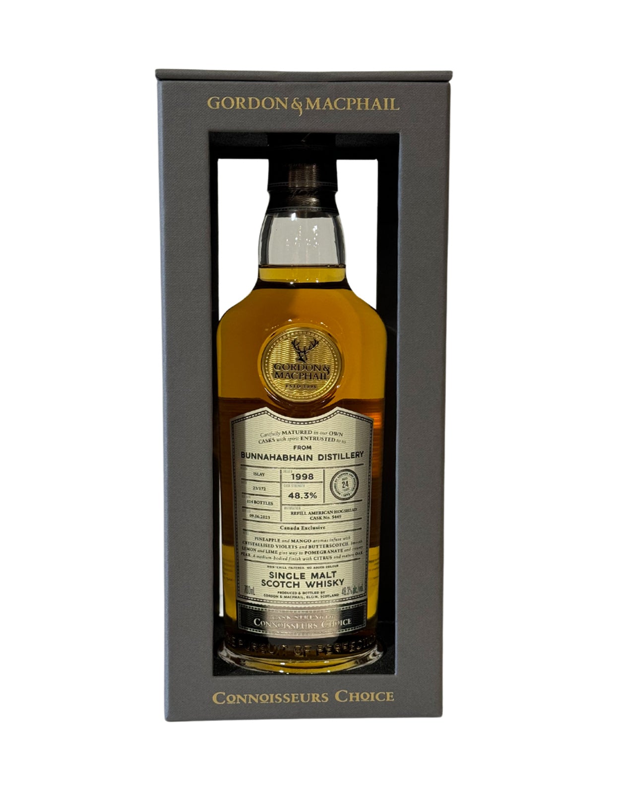 Gordon & MacPhail Bunnahabhain Single Malt 1998 #5449 'Connoisseurs Choice'