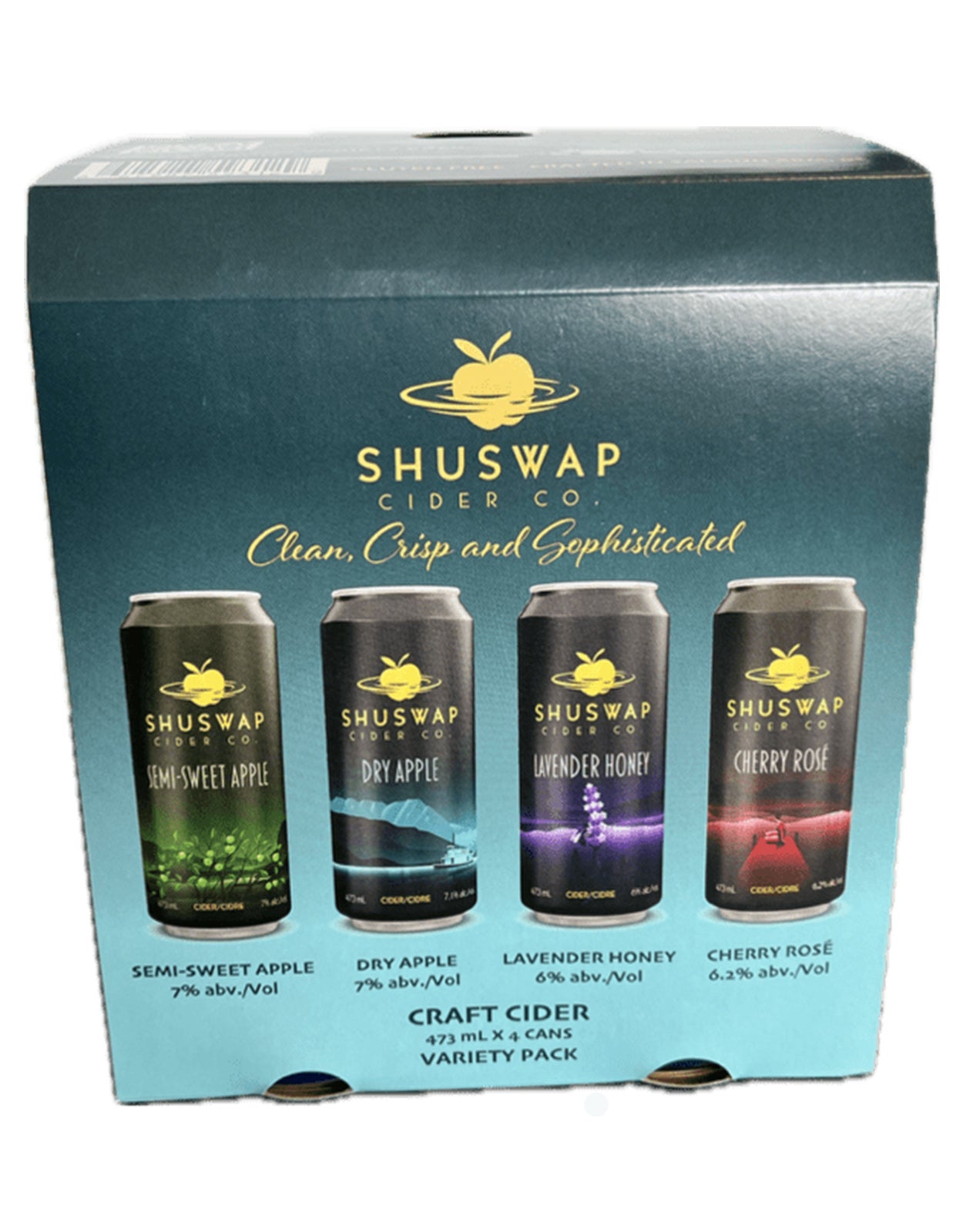 Shuswap Premium Cider Variety Pack 473 ml - 4 Cans