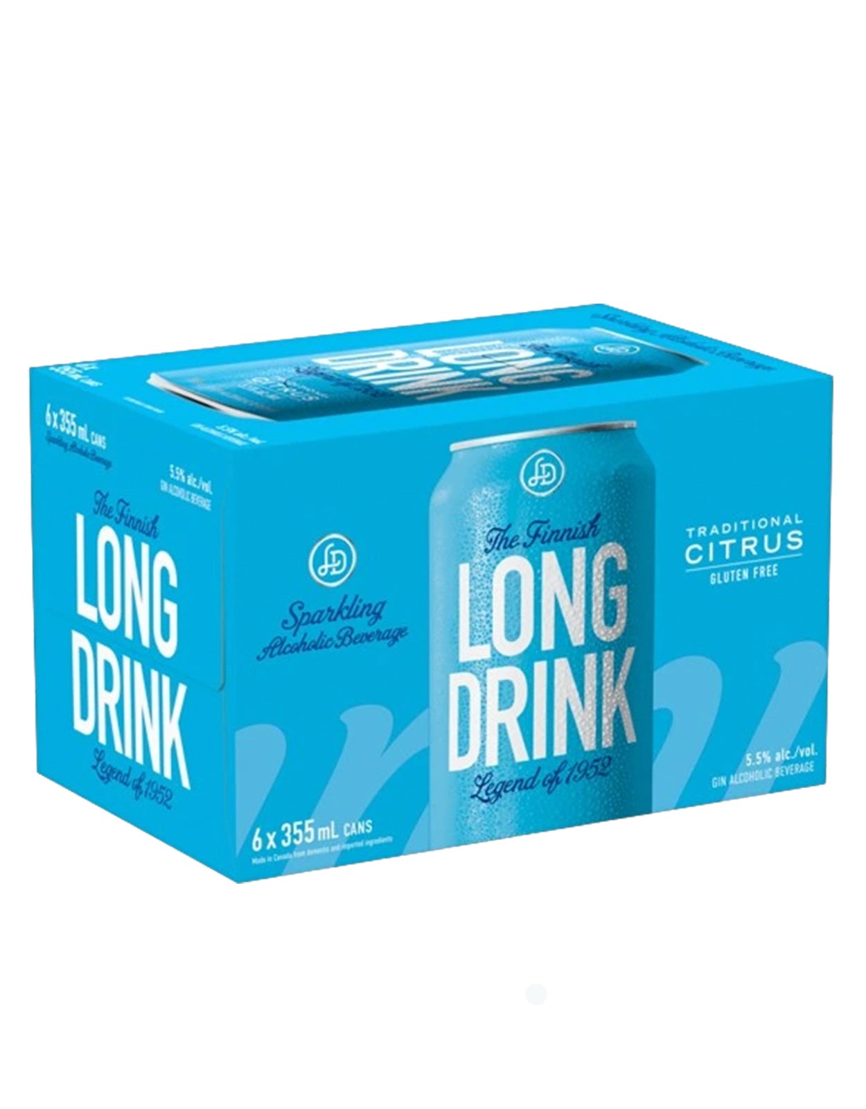 The Finnish Long Drink Traditional Citrus 355 ml - 6 Cans