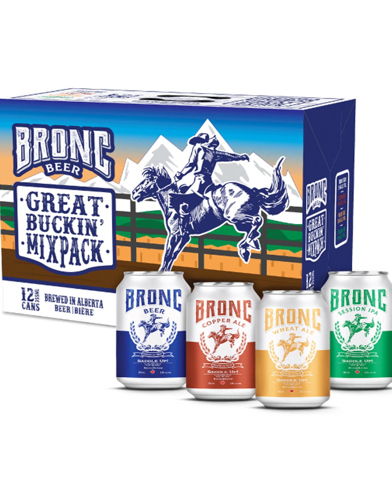 Bronc Great Buckin' Mixpack 355 ml - 12 Cans