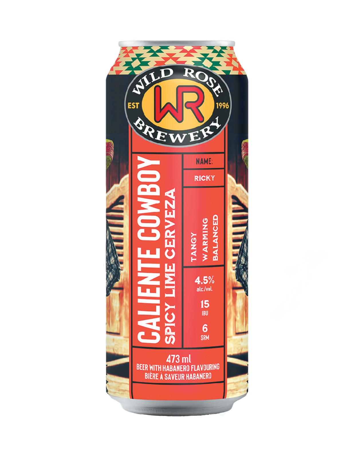 Wild Rose Caliente Cowboy Spicy Lime Cerveza 473 ml - 4 Cans