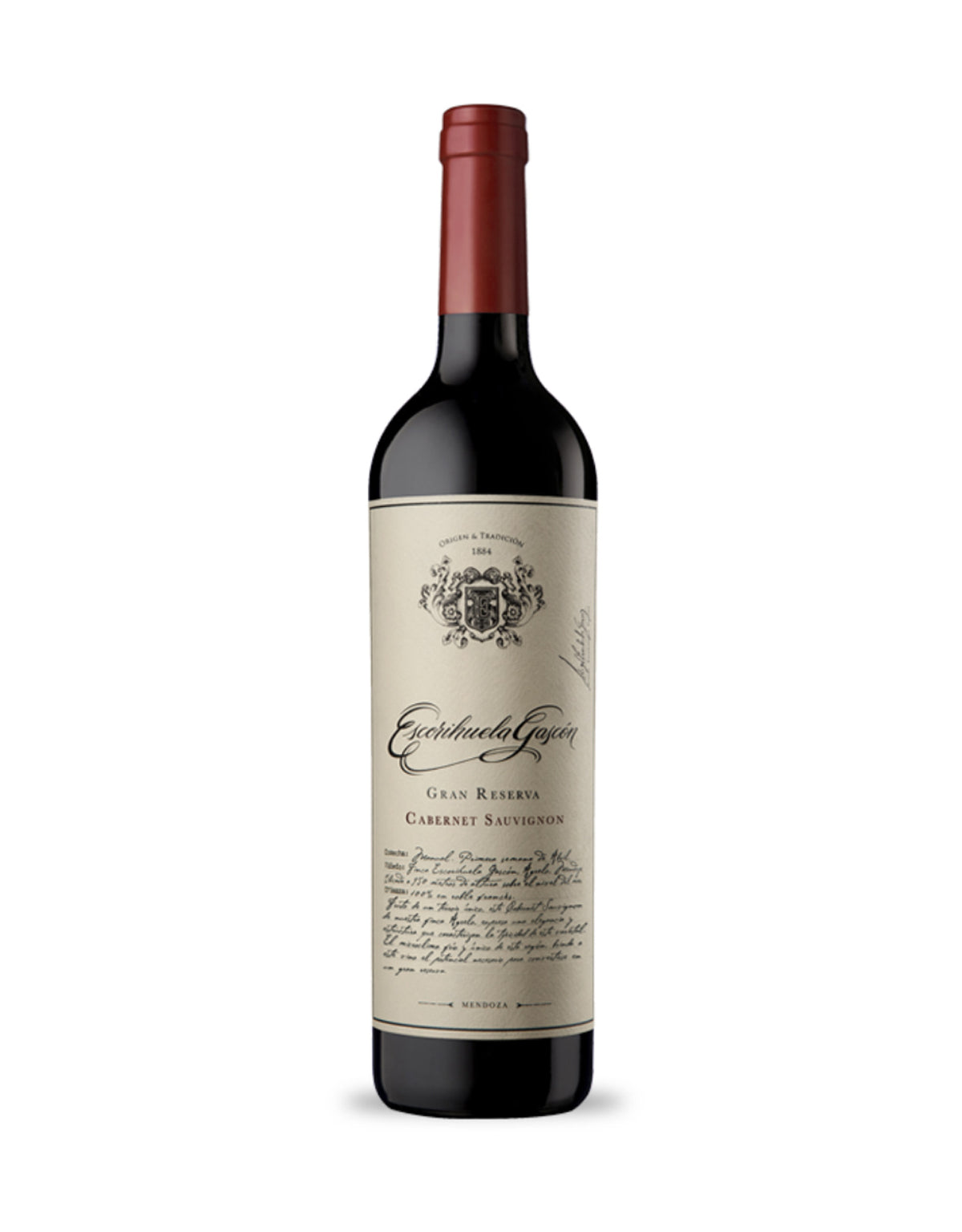 Escorihuela 1884 Gran Reserva Cabernet Sauvignon 2021 - ZYN THE WINE MARKET LTD.