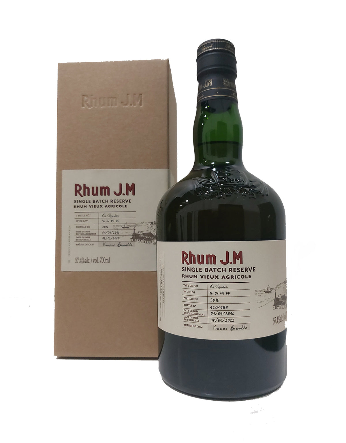 Rhum JM 2016 Ex Bourbon Cask #1607 - ZYN THE WINE MARKET LTD.