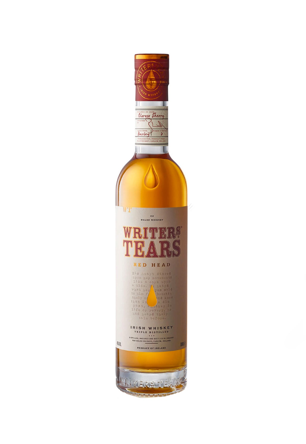 Writers' Tears Red Head Irish Single Malt - ZYN THE WINE MARKET LTD.